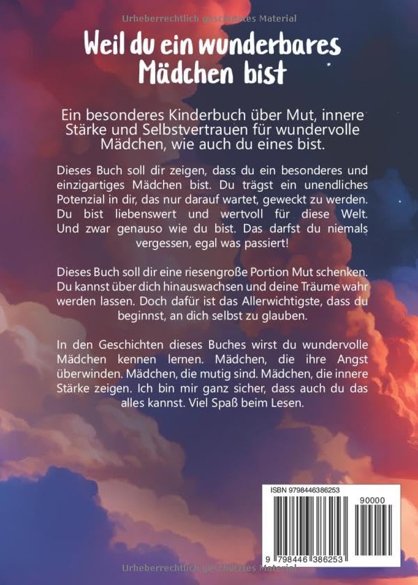 amazon/books Weil du ein wunderbares Mädchen bist: Ein besonderes Kinderbuch über Mut innere Stärke und Selbstvertrauen für wundervolle Mädchen wie auch du eines bist : Jahn Sabine: Amazon.de: Books Outlet