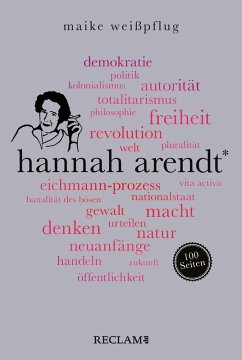 buecher Hannah Arendt. 100 Seiten (eBook ePUB) von Maike Weißpflug - bücher.de Online Shopping