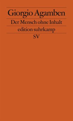 buecher Der Mensch ohne Inhalt (eBook ePUB) von Giorgio Agamben - bücher.de Versandkostenfrei