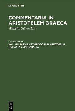 buecher Olympiodori in Aristotelis Meteora commentaria (eBook PDF) von Olympiodorus - bücher.de